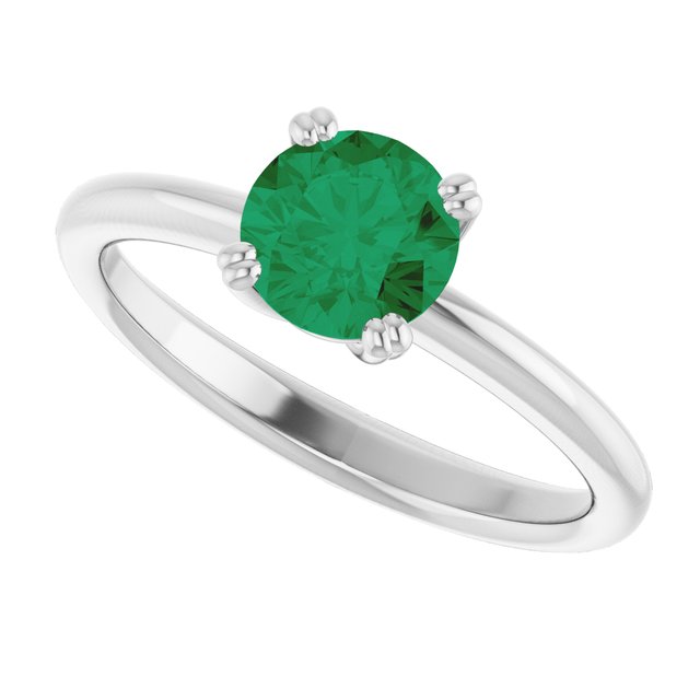 Lab-Grown Emerald | Round | 6mm