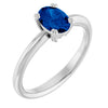 Lab-Grown Blue Sapphire | Oval | 7 x 5mm
