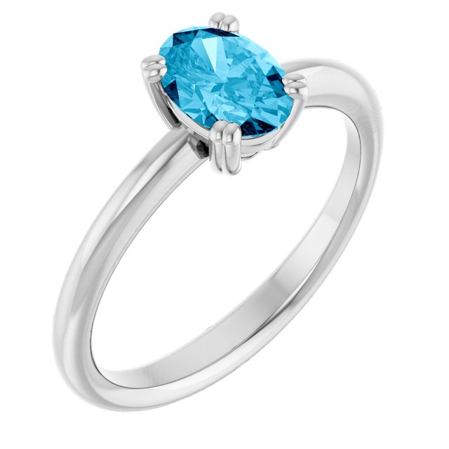Natural Aquamarine | Oval | 7 x 5mm