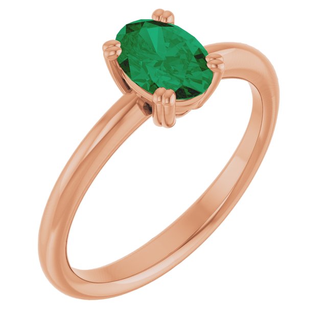 Lab-Grown Emerald | Oval | 7 x 5mm