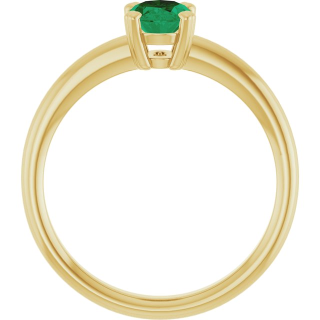 Lab-Grown Emerald | Oval | 7 x 5mm