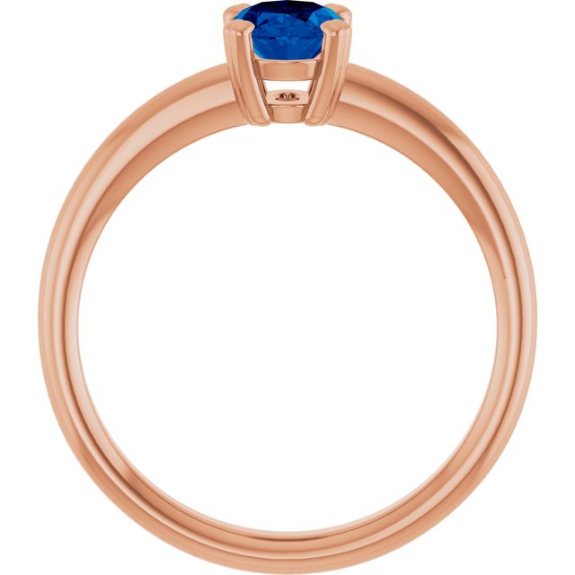 Lab-Grown Blue Sapphire | Oval | 7 x 5mm