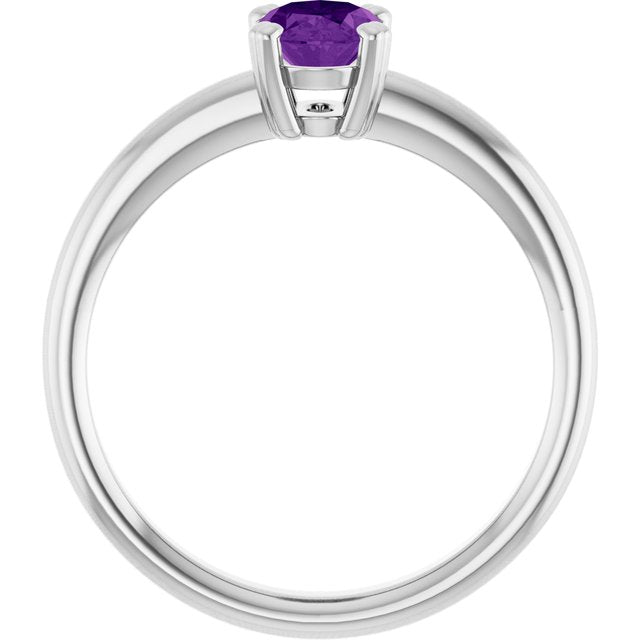 Natural Amethyst | Oval | 7 x 5mm