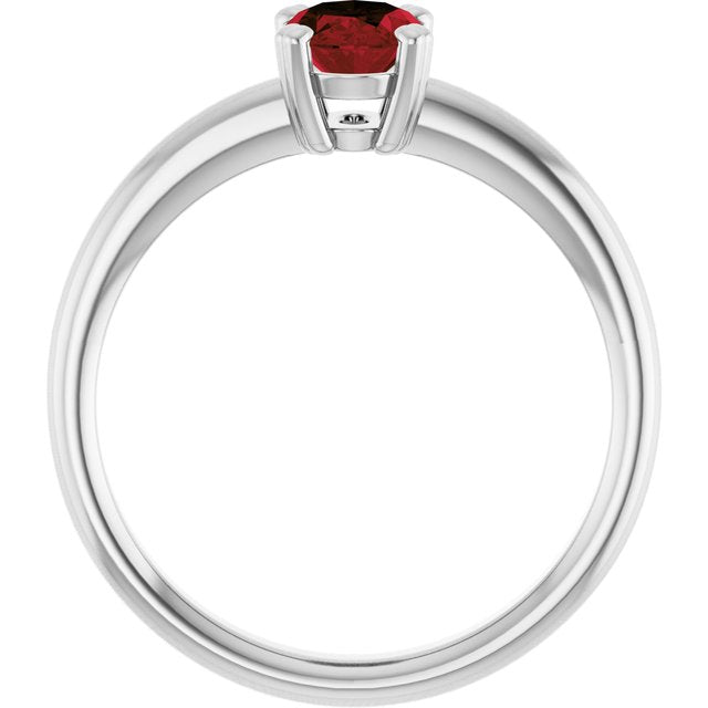 Natural Mozambique Garnet | Oval | 7 x 5mm