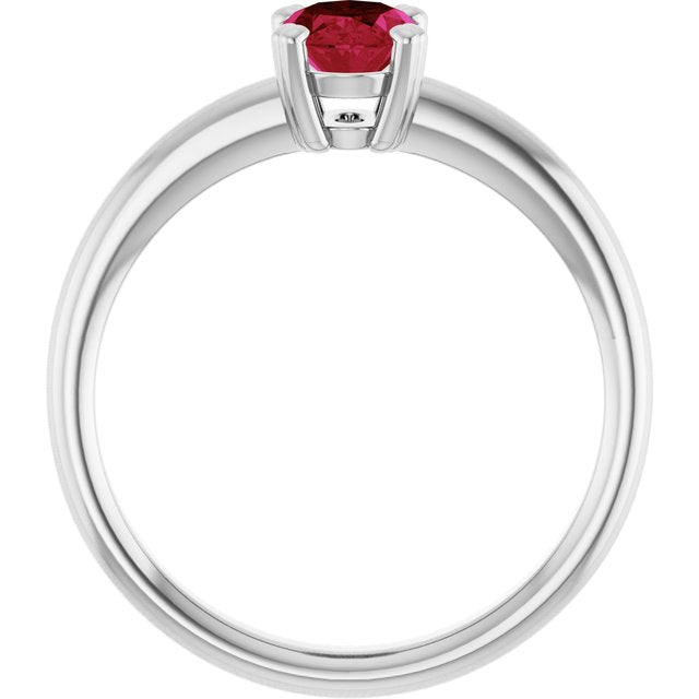Lab-Grown Ruby | Oval | 7 x 5mm