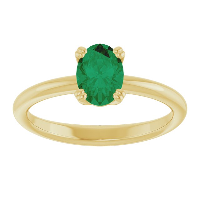 Lab-Grown Emerald | Oval | 7 x 5mm