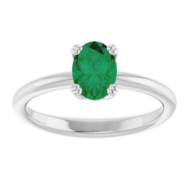 Lab-Grown Emerald | Oval | 7 x 5mm