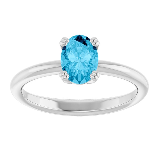 Natural Aquamarine | Oval | 7 x 5mm