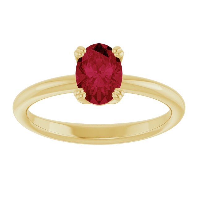 Lab-Grown Ruby | Oval | 7 x 5mm