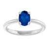 Lab-Grown Blue Sapphire | Oval | 7 x 5mm