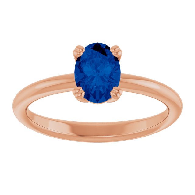 Lab-Grown Blue Sapphire | Oval | 7 x 5mm