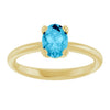 Natural Aquamarine | Oval | 7 x 5mm