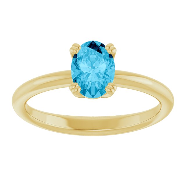 Natural Aquamarine | Oval | 7 x 5mm