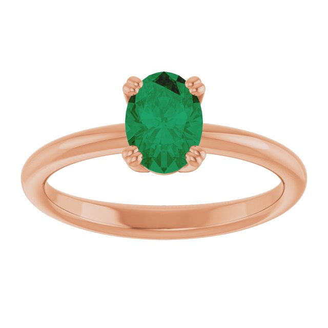 Lab-Grown Emerald | Oval | 7 x 5mm