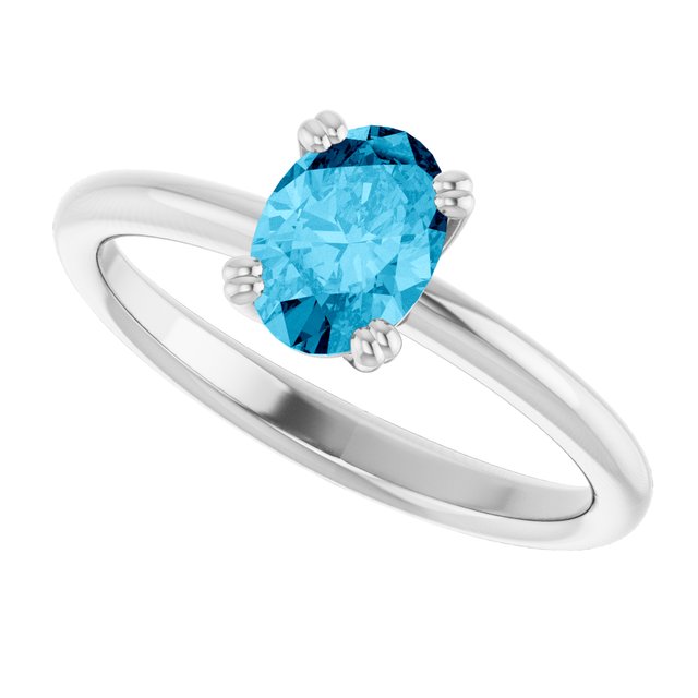 Natural Aquamarine | Oval | 7 x 5mm