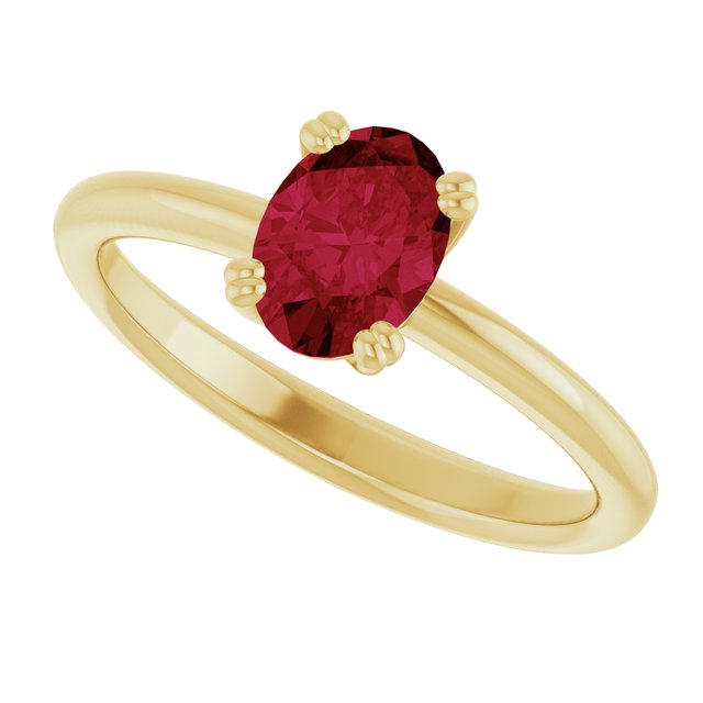 Lab-Grown Ruby | Oval | 7 x 5mm