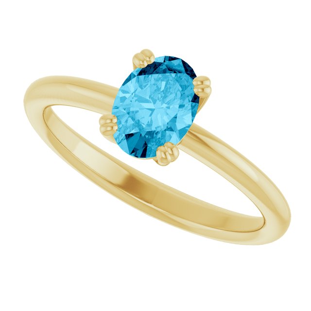 Natural Aquamarine | Oval | 7 x 5mm