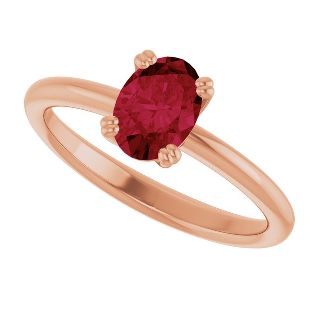 Lab-Grown Ruby | Oval | 7 x 5mm