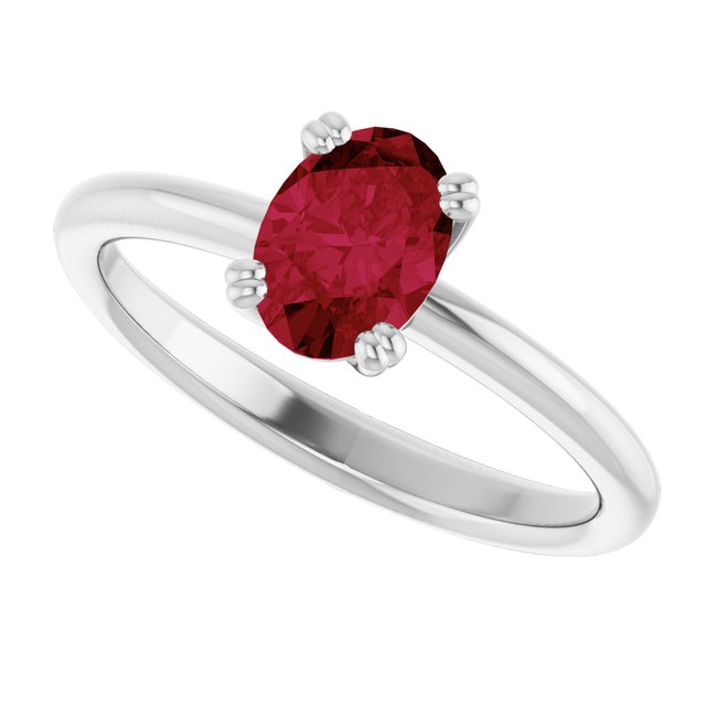 Lab-Grown Ruby | Oval | 7 x 5mm
