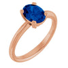 Lab-Grown Blue Sapphire | Oval | 8 x 6mm