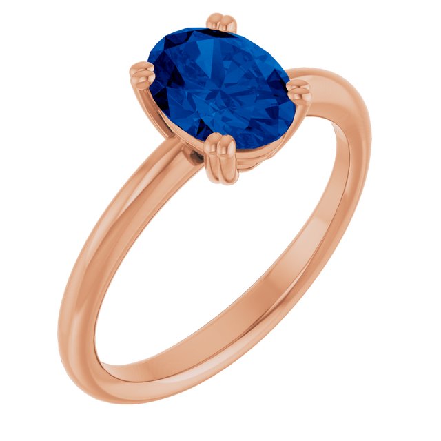 Lab-Grown Blue Sapphire | Oval | 8 x 6mm
