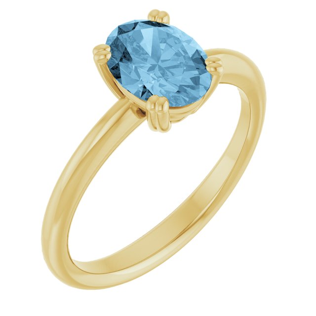 Natural Sky Blue Topaz | Oval | 8 x 6mm