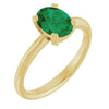 Lab-Grown Emerald | Oval | 8 x 6mm