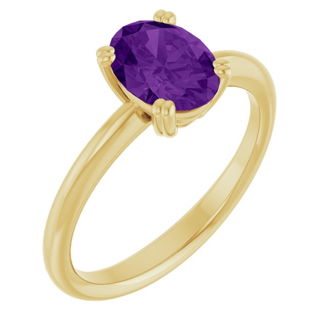 Natural Amethyst | Oval | 8 x 6mm