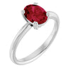 Lab-Grown Ruby | Oval | 8 x 6mm