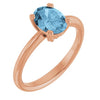 Natural Sky Blue Topaz | Oval | 8 x 6mm