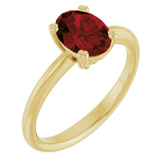 Natural Mozambique Garnet | Oval | 8 x 6mm