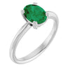 Lab-Grown Emerald | Oval | 8 x 6mm