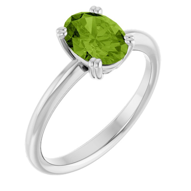 Natural Peridot | Oval | 8 x 6mm