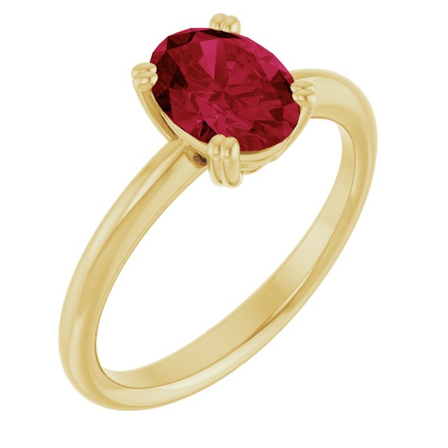 Lab-Grown Ruby | Oval | 8 x 6mm