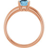 Natural Sky Blue Topaz | Oval | 8 x 6mm
