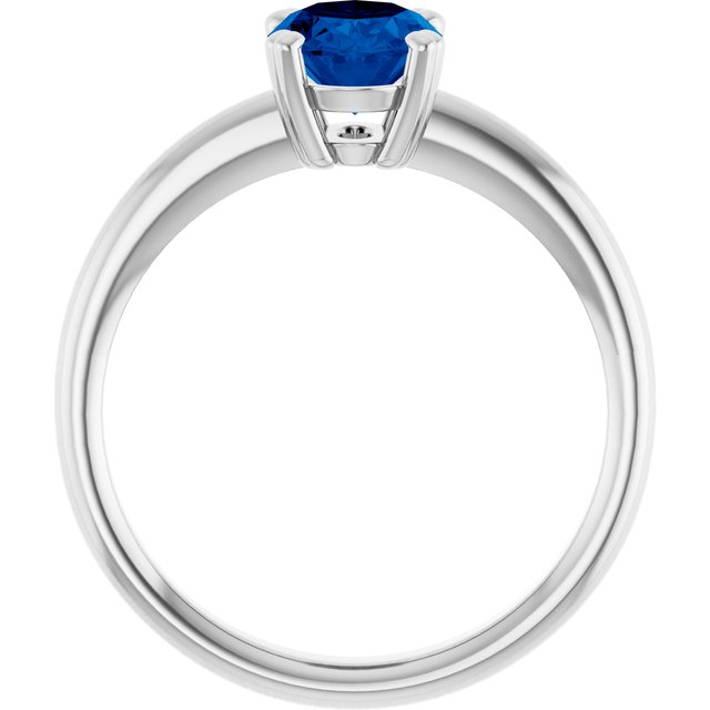 Lab-Grown Blue Sapphire | Oval | 8 x 6mm
