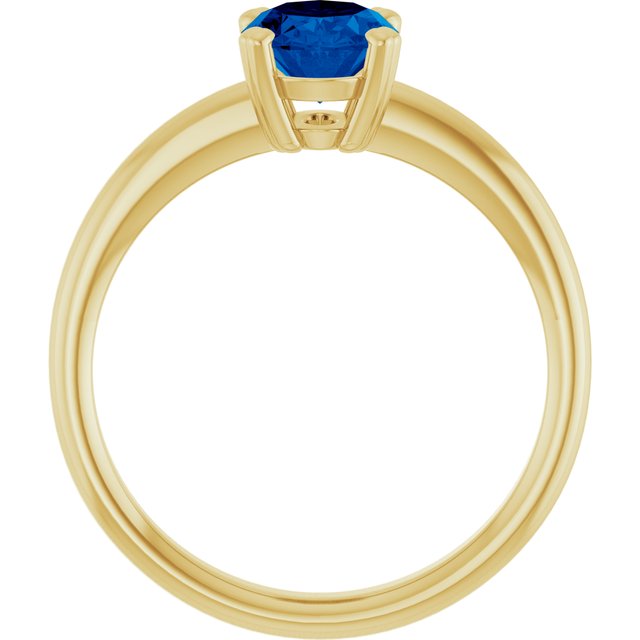 Lab-Grown Blue Sapphire | Oval | 8 x 6mm