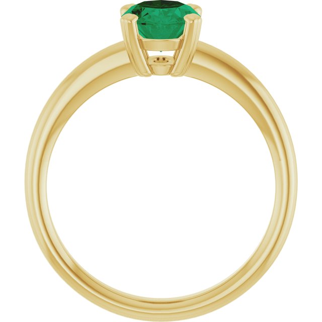 Lab-Grown Emerald | Oval | 8 x 6mm