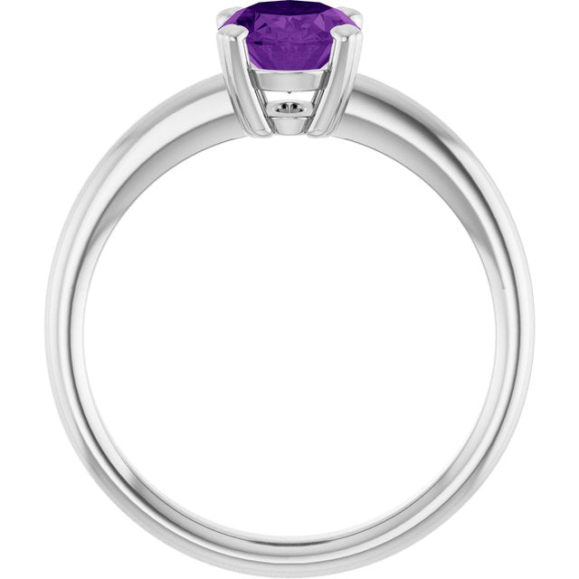 Natural Amethyst | Oval | 8 x 6mm