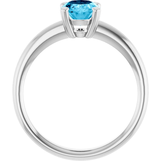 Natural Aquamarine | Oval | 8 x 6mm