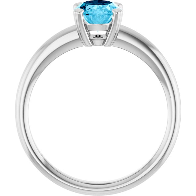 Natural Aquamarine | Oval | 8 x 6mm