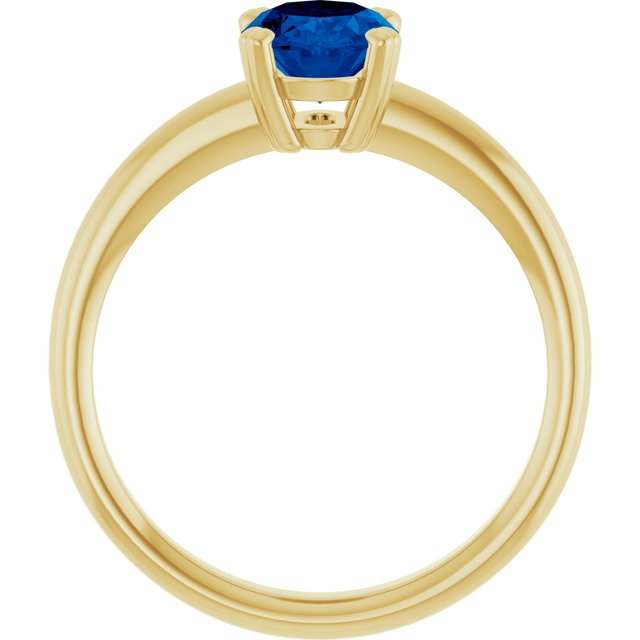 Lab-Grown Blue Sapphire | Oval | 8 x 6mm