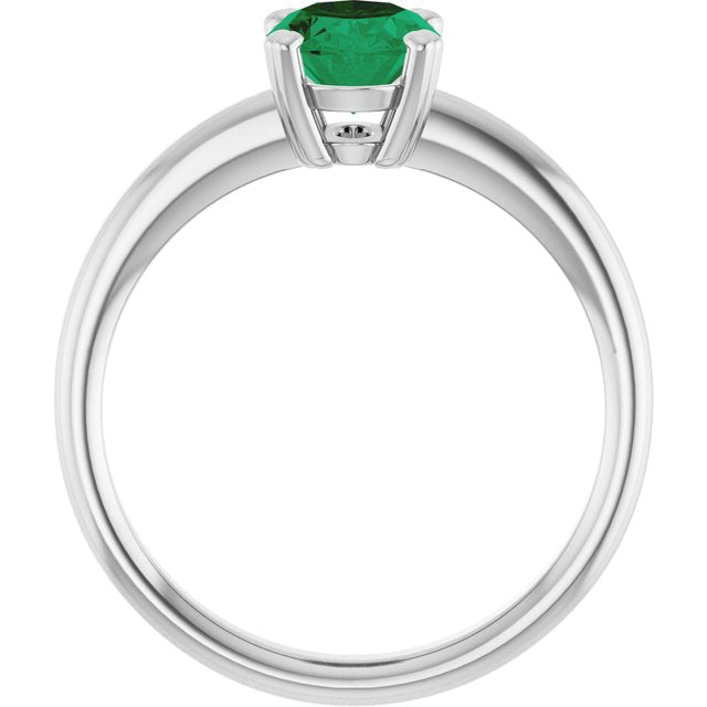Lab-Grown Emerald | Oval | 8 x 6mm