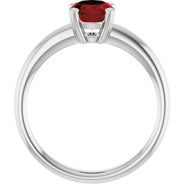 Natural Mozambique Garnet | Oval | 8 x 6mm