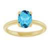Natural Aquamarine | Oval | 8 x 6mm