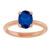 Lab-Grown Blue Sapphire | Oval | 8 x 6mm