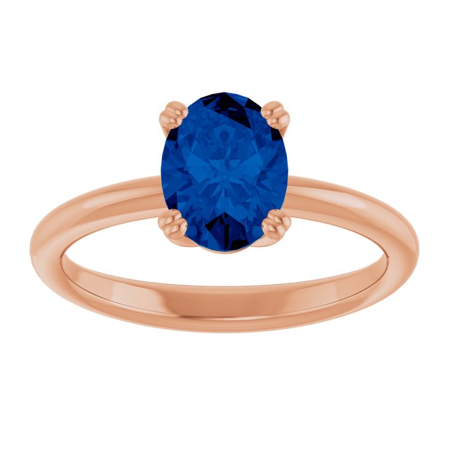 Lab-Grown Blue Sapphire | Oval | 8 x 6mm