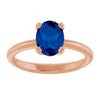 Lab-Grown Blue Sapphire | Oval | 8 x 6mm