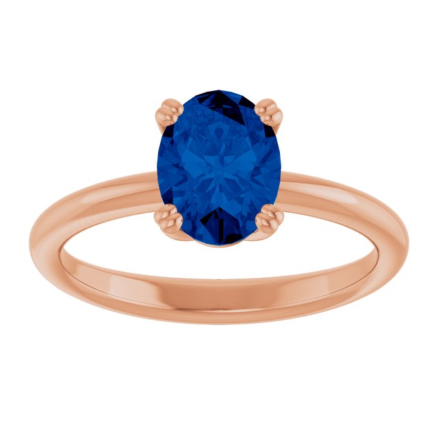 Lab-Grown Blue Sapphire | Oval | 8 x 6mm