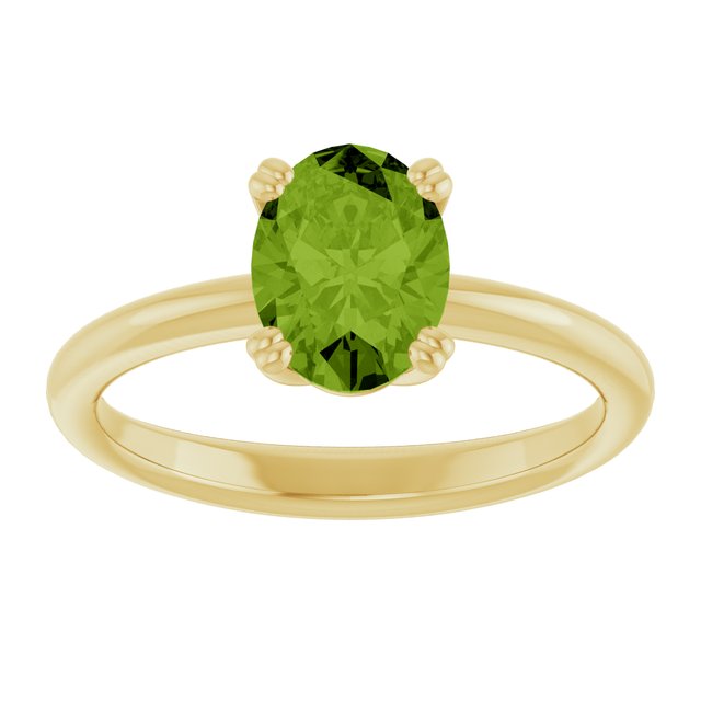Natural Peridot | Oval | 8 x 6mm
